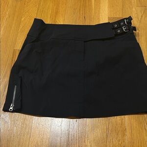 Limited Too Black Pencil Skirt with Buckle and Zipper
